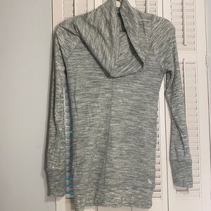 Eddie Bauer cowl neck grey athletic long sleeve